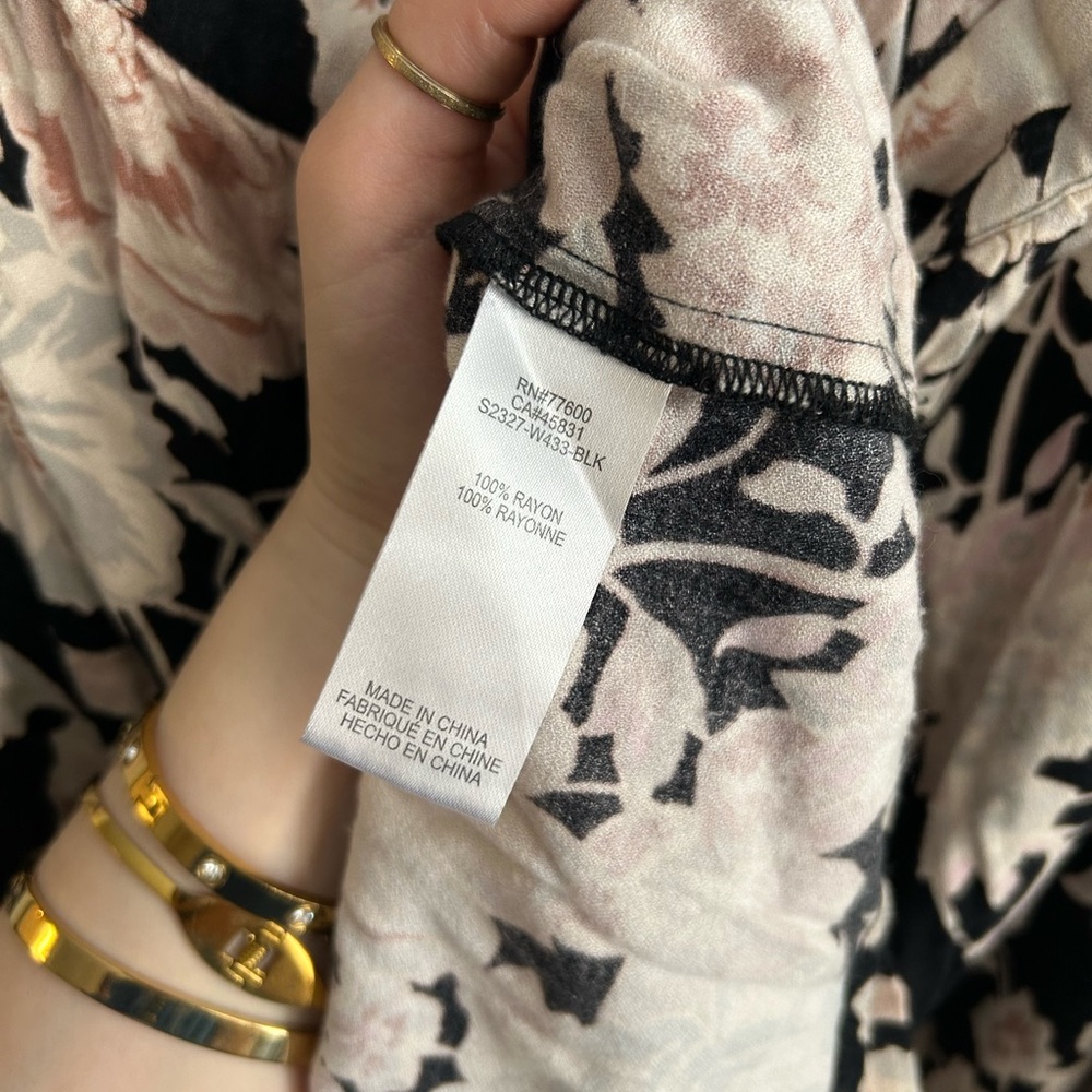 Saltwater Luxe Rex Floral Print Midi Maxi Skirt 100% Rayon Size XL - Picture 7 of 7